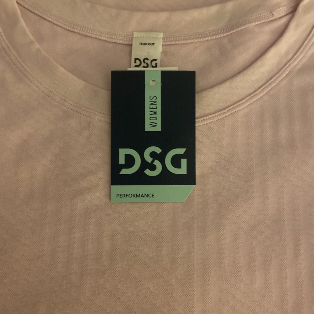 DSG Pink Ribbed Sleeveless Tank Top - Picture 2 of 3